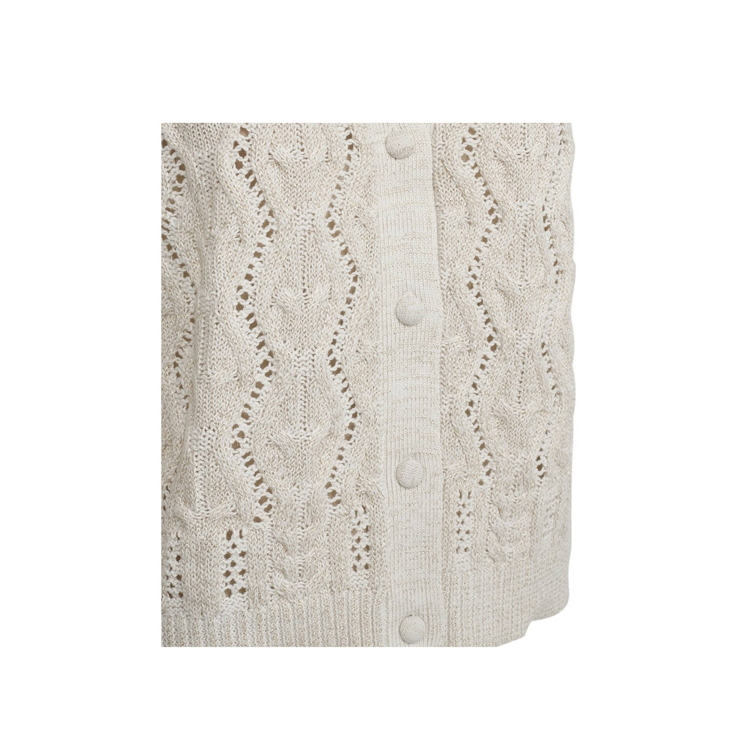 FREEQUENT gebreid vest ecru
