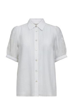 blouse ecru broderie