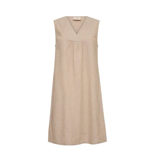 FREEQUENT linnen zomerjurk beige afbeelding