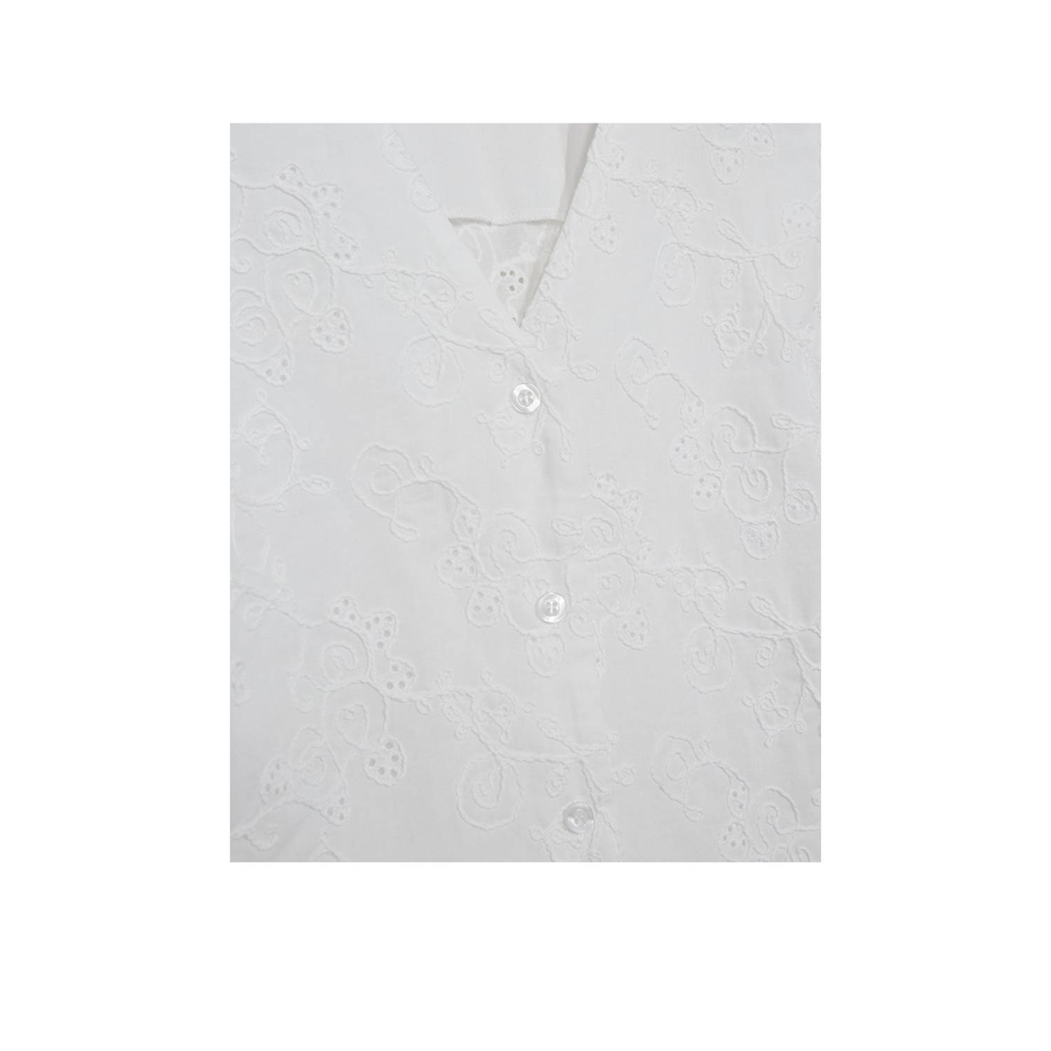 FREEQUENT gilet wit broderie
