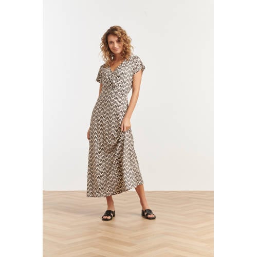 Smashed Lemon maxi jurk crème afbeelding