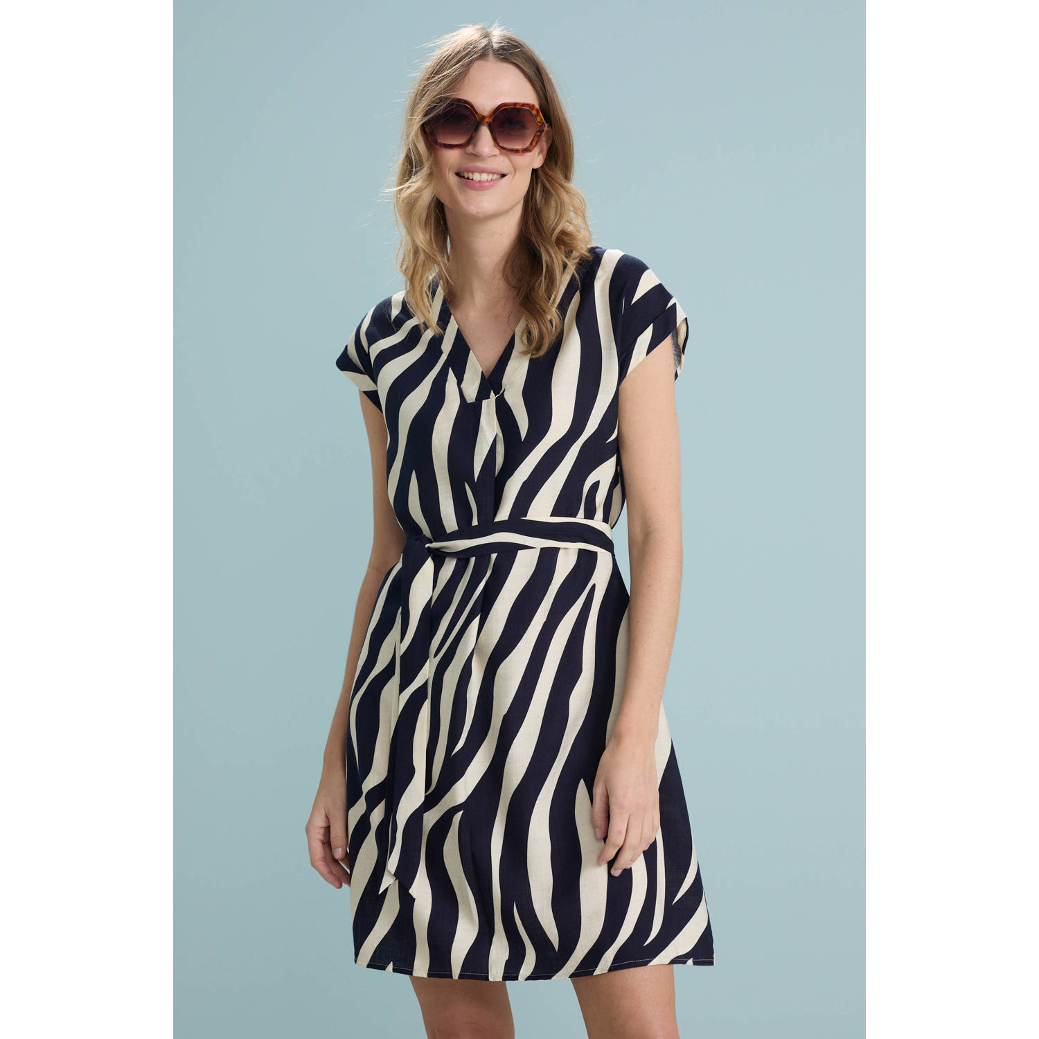 Smashed Lemon zomerjurk donkerblauw