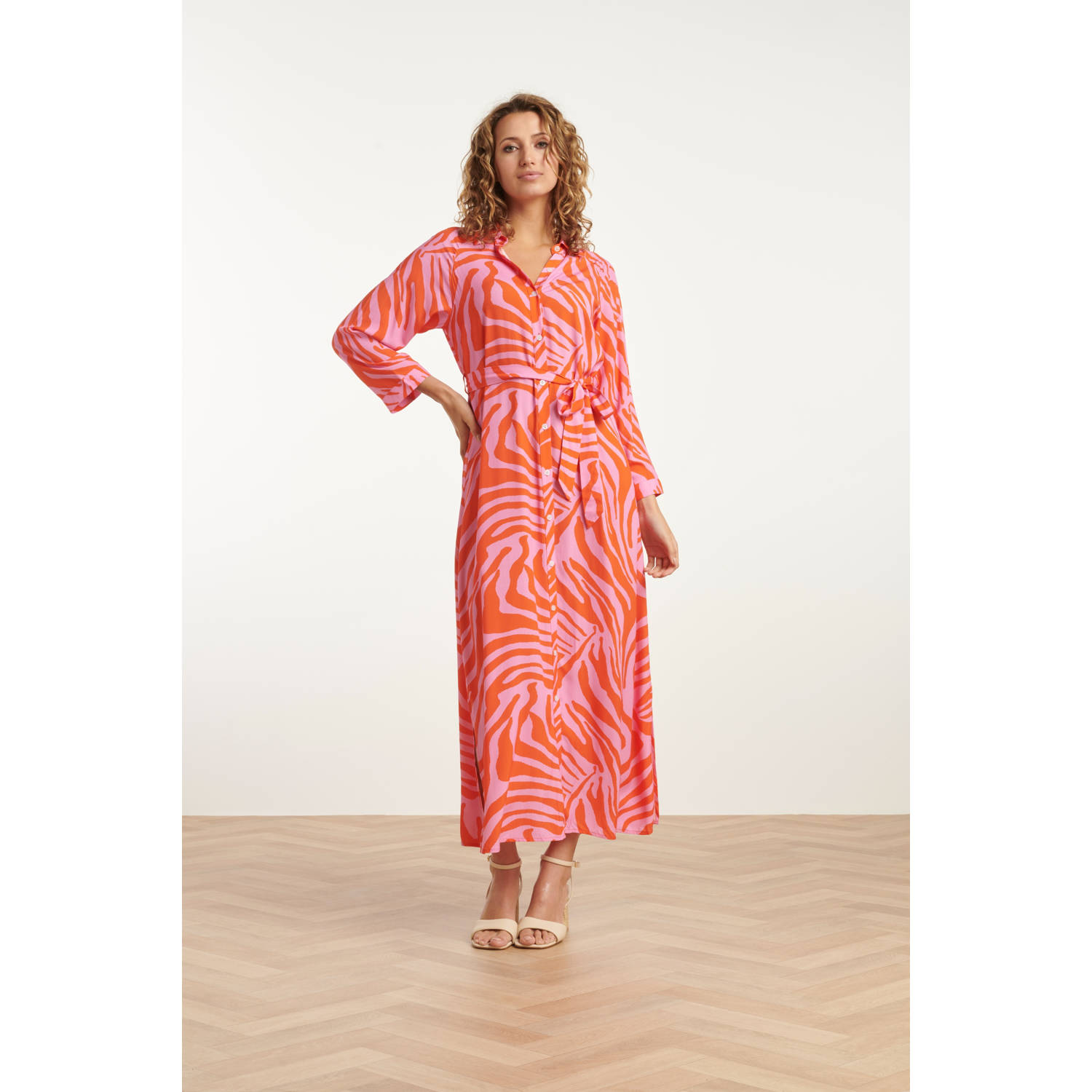 Smashed Lemon maxi jurk oranje