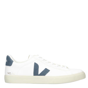 Campo leren sneakers wit/blauw