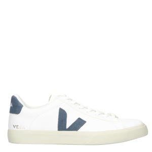 Campo leren sneakers wit/blauw