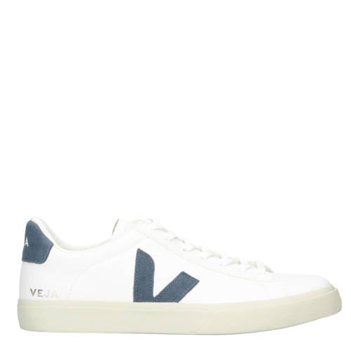 Veja Campo leren sneakers wit/blauw afbeelding