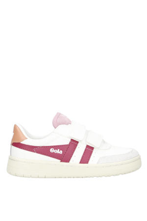 Falcon Strap  leren sneakers wit/roze