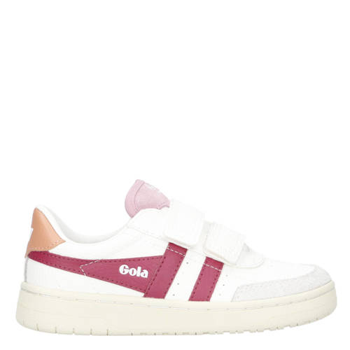 Gola leren sneakers wit/roze afbeelding