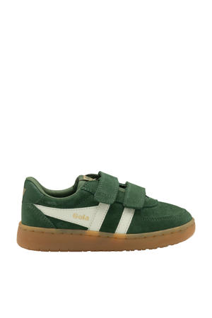 Hawk  suède sneakers donkergroen