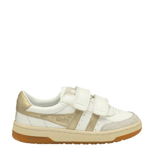 Gola Falcon Mirror leren sneakers wit/goud afbeelding