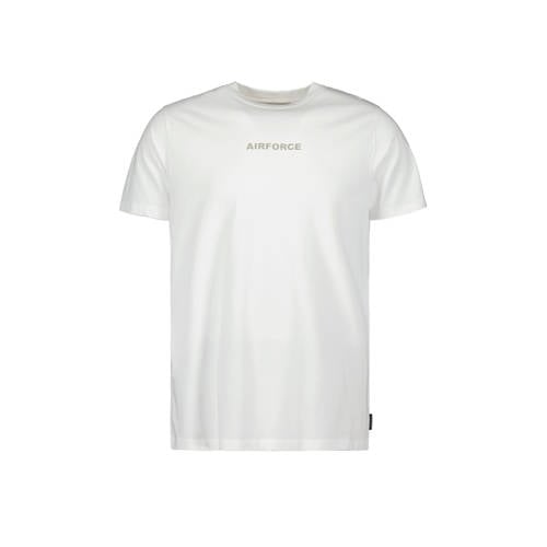 Airforce regular T-shirt met backprint wit afbeelding