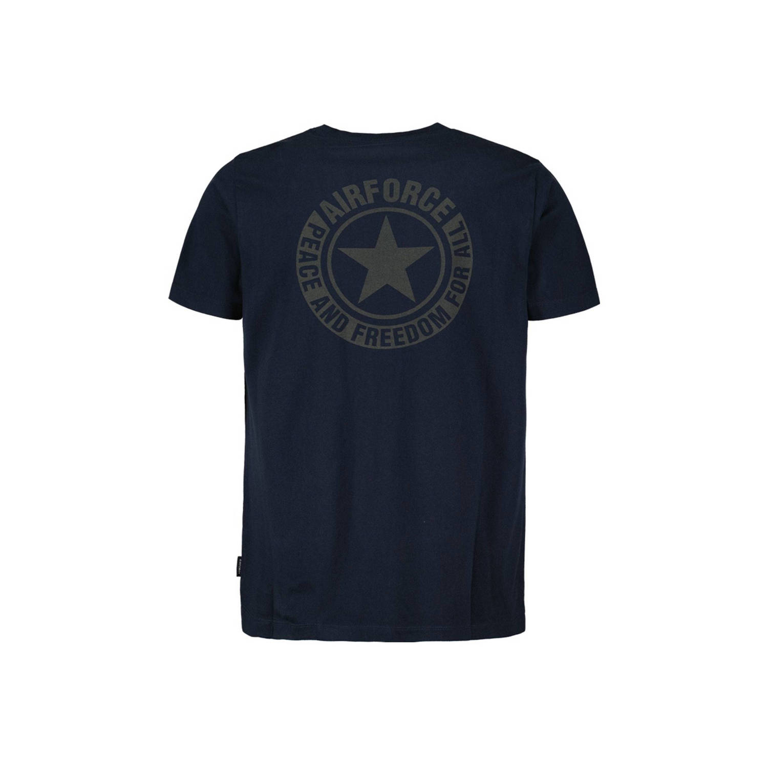 Airforce T-shirt donkerblauw