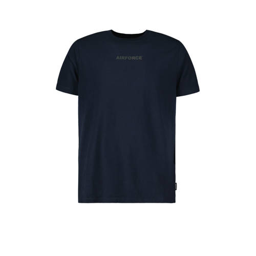 Airforce regular T-shirt met backprint donkerblauw afbeelding