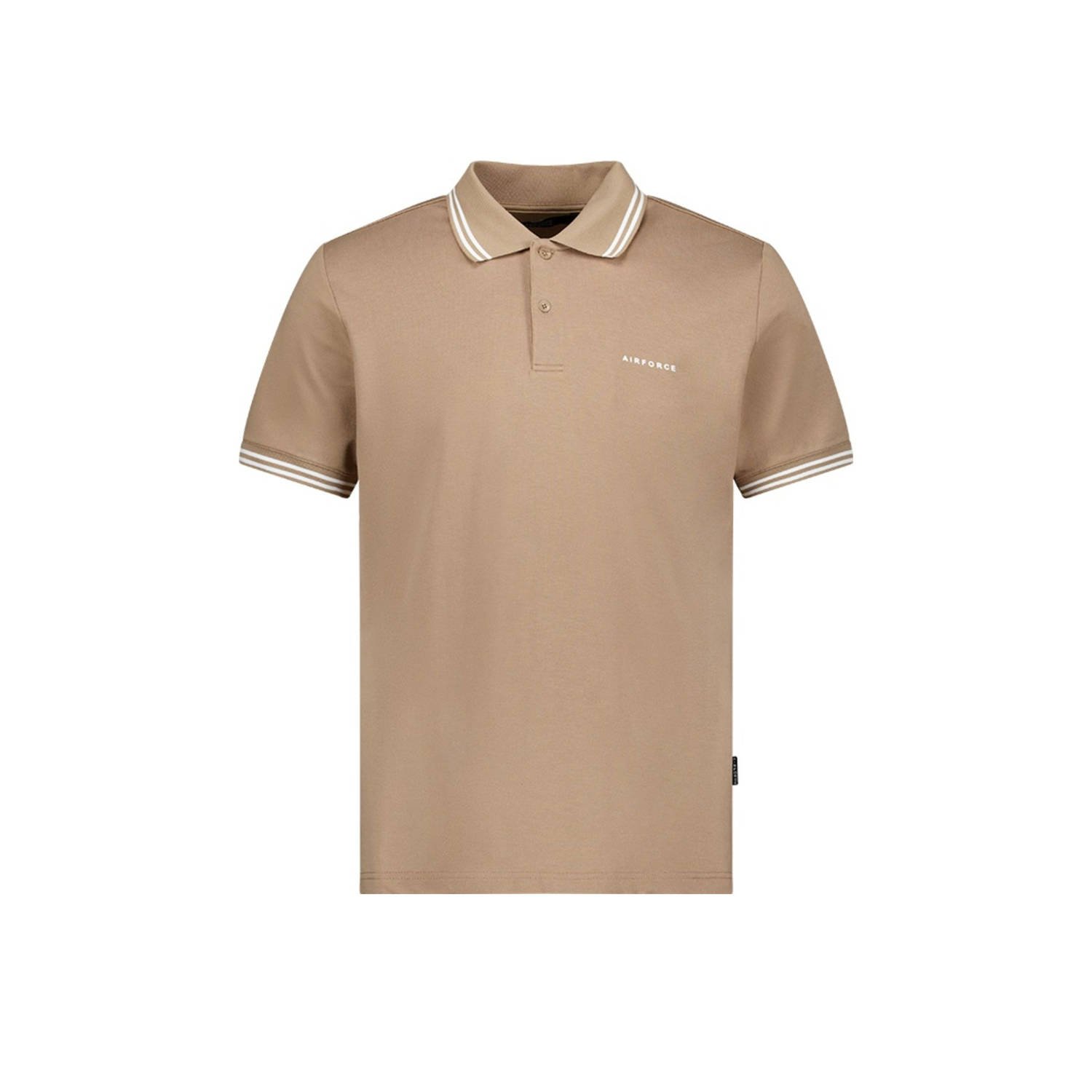Airforce regular polo lichtbruin