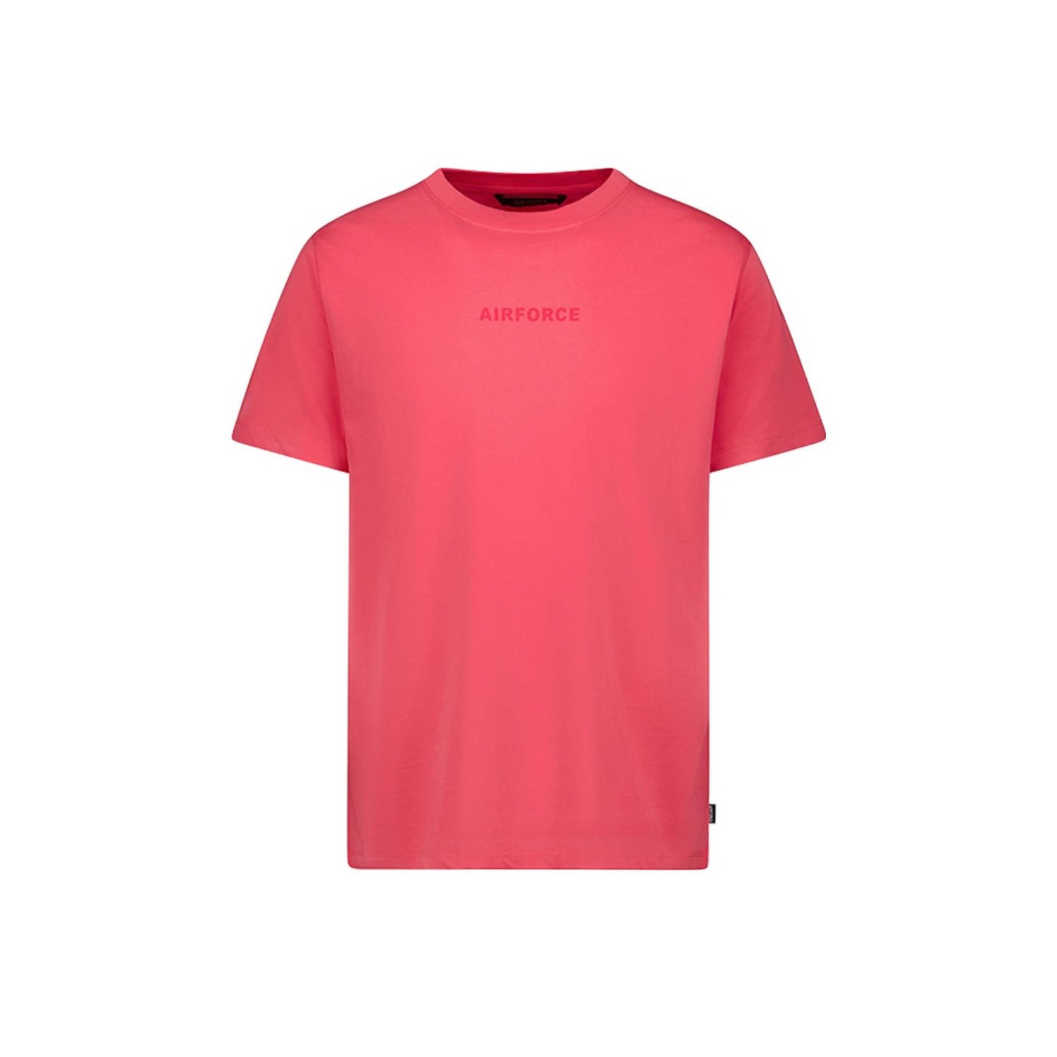 Airforce T-shirt koraalrood