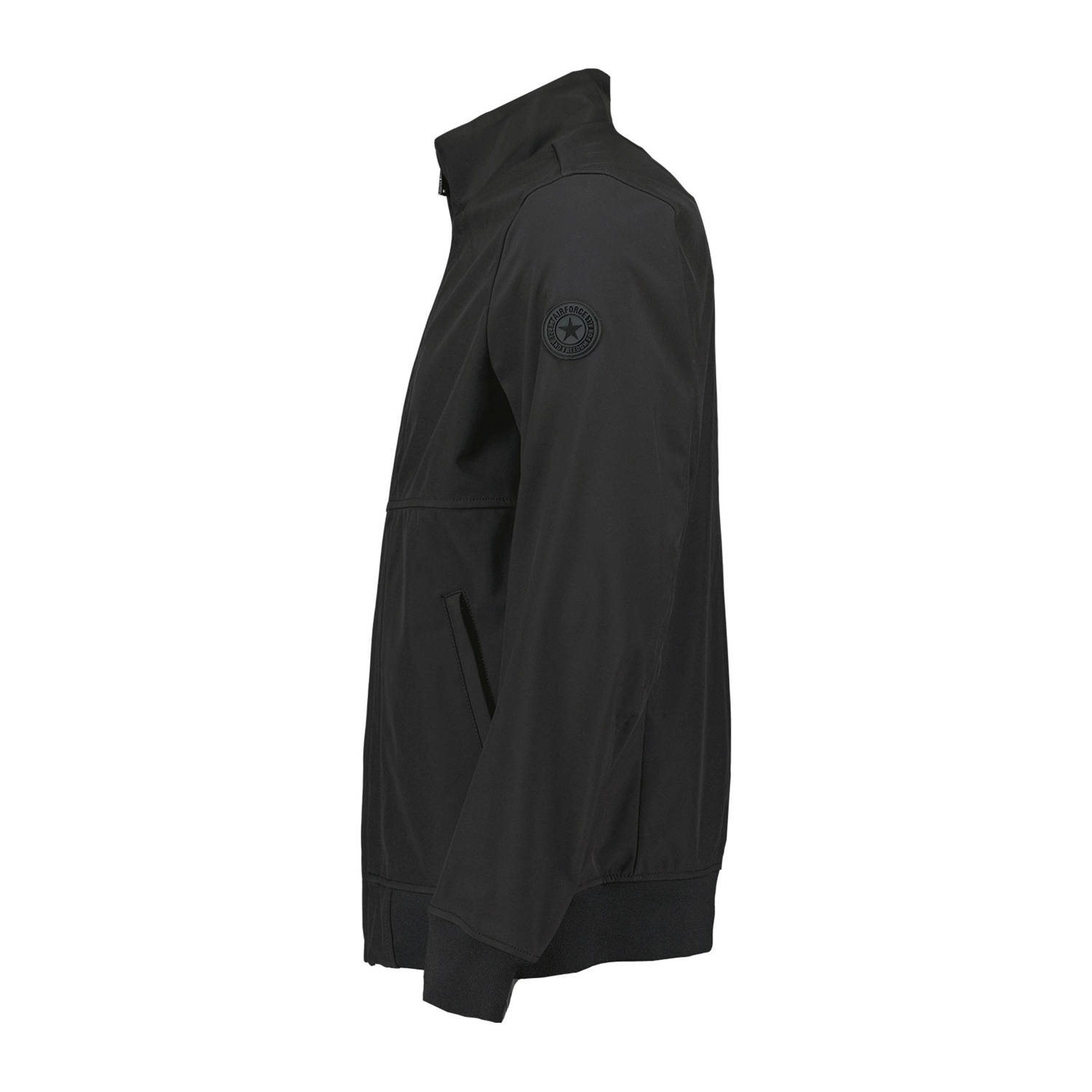Airforce softshell jas zwart