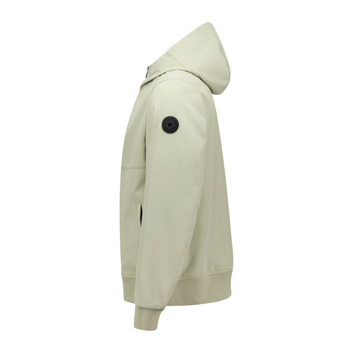 Airforce softshell jas lichtgroen