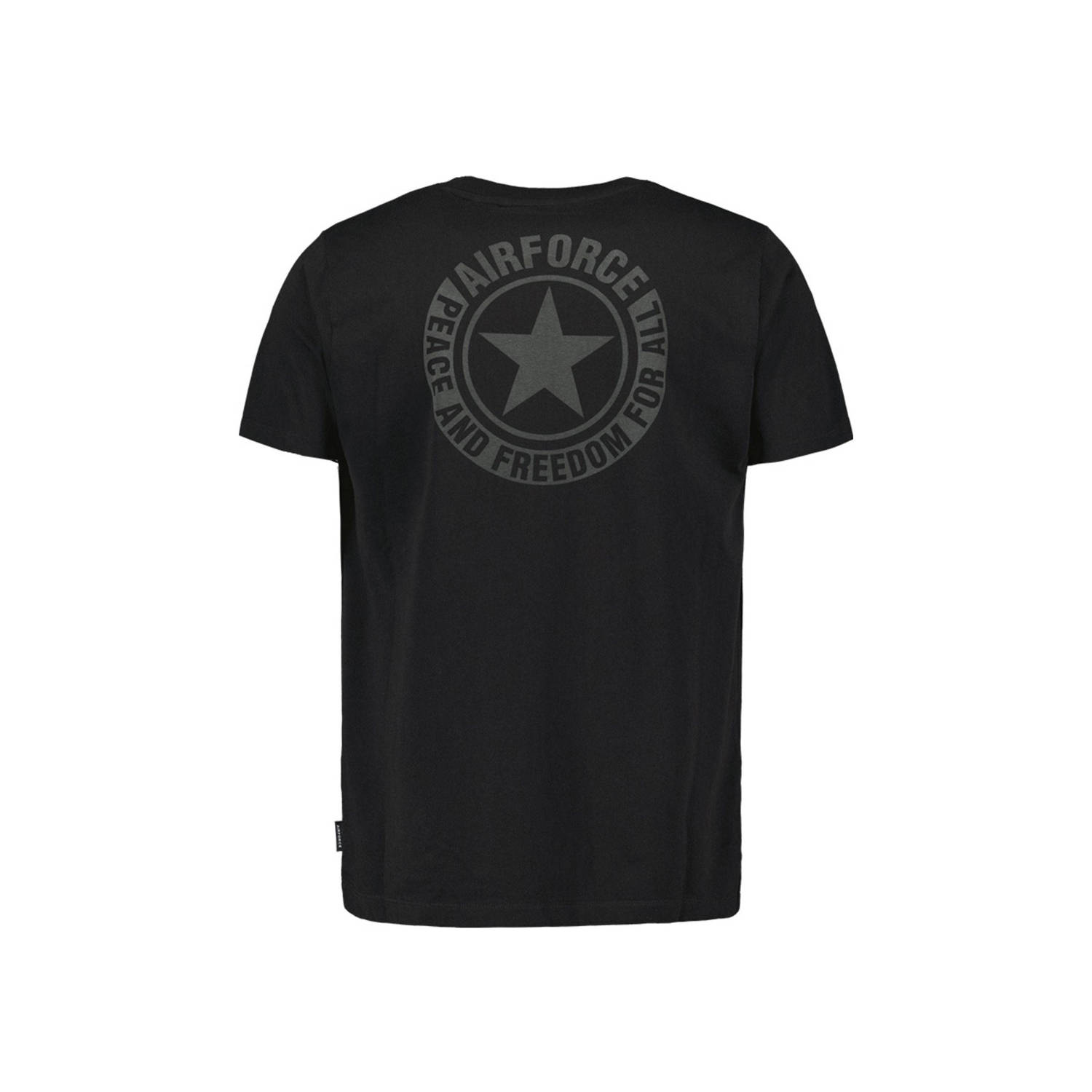 Airforce T-shirt zwart