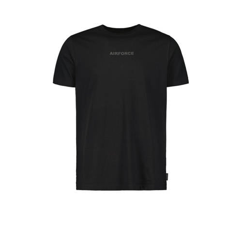 Airforce regular T-shirt met backprint zwart afbeelding