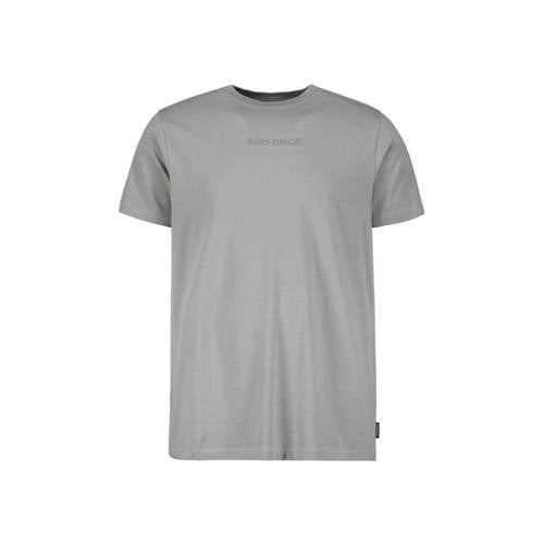 Airforce regular T-shirt met backprint grijs afbeelding