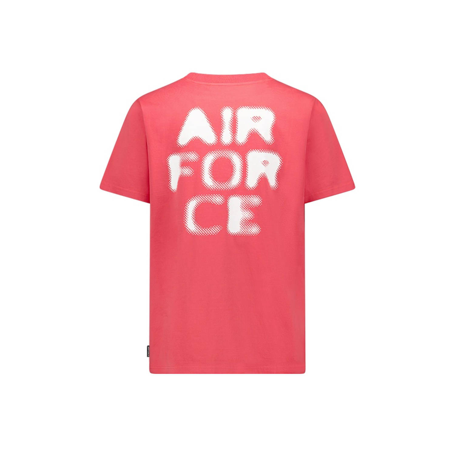 Airforce T-shirt koraalrood