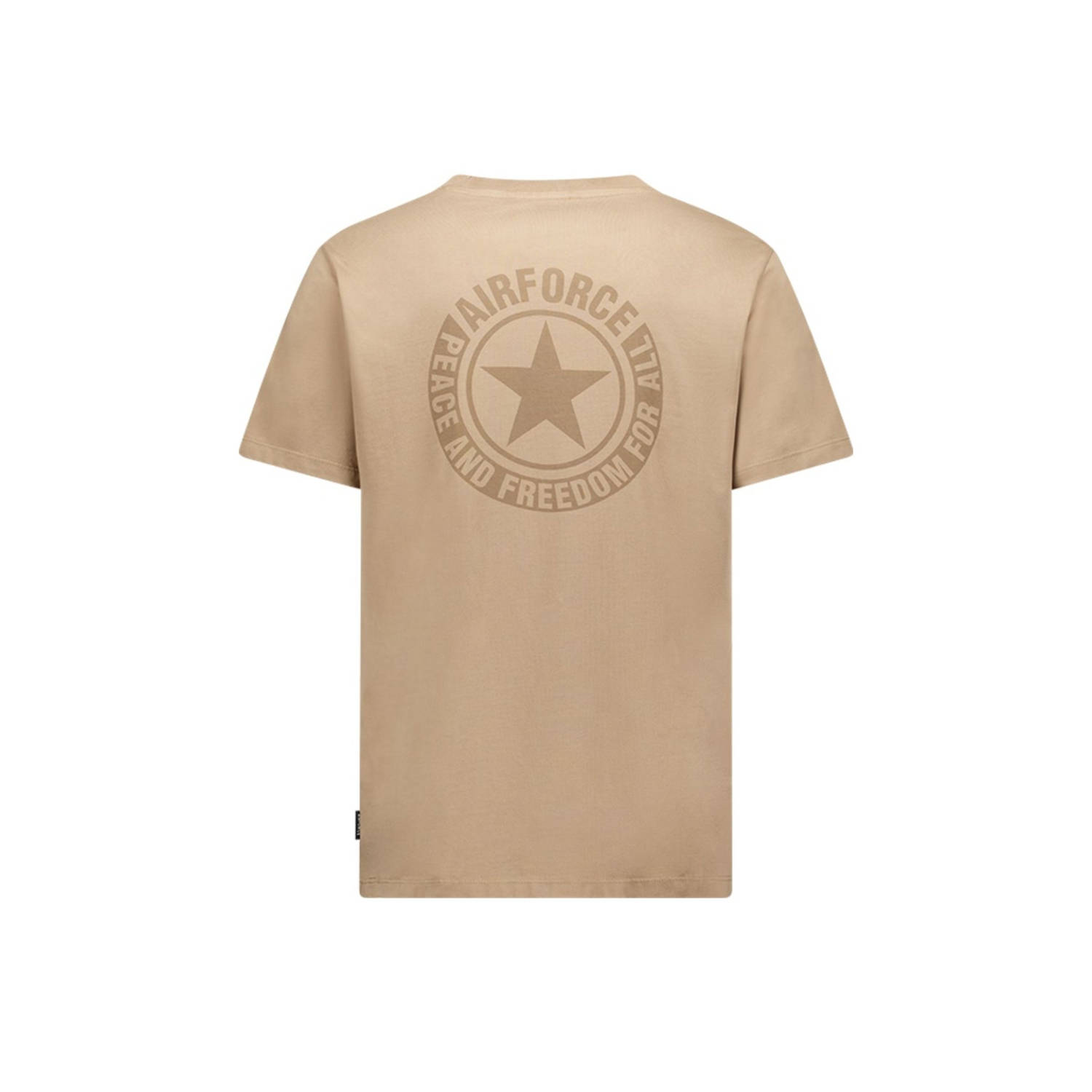 Airforce T-shirt lichtbruin