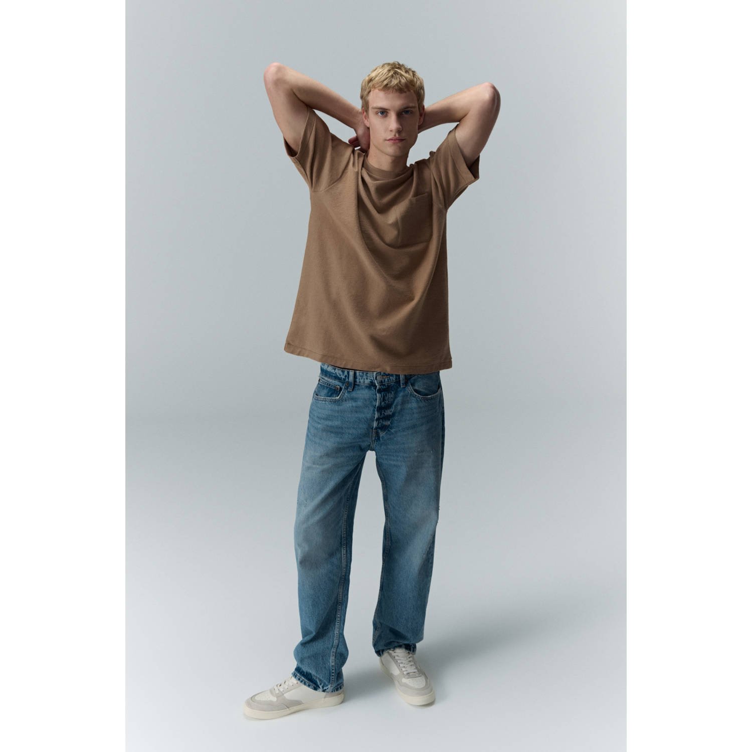 Airforce T-shirt lichtbruin