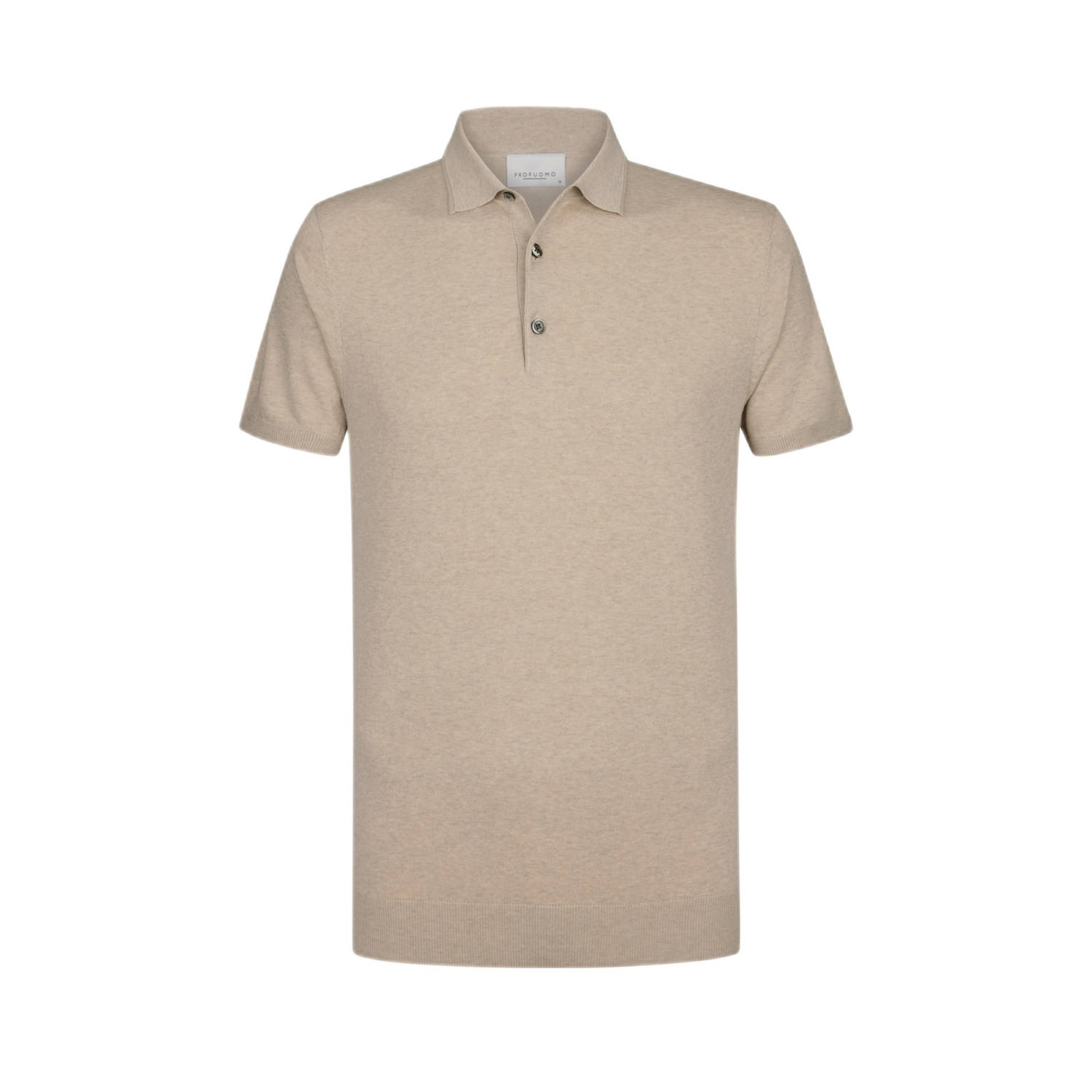 PROFUOMO Heren Polo's & T-shirts Polo Short Sleeve Beige