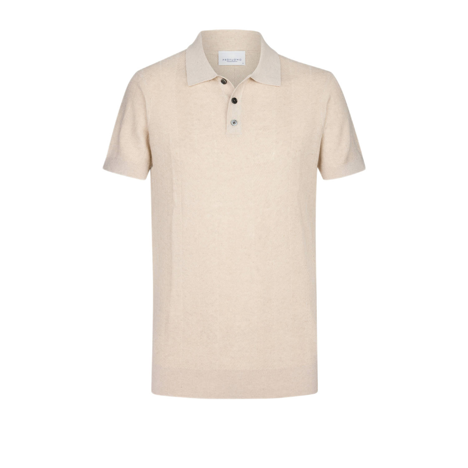 PROFUOMO Heren Polo's & T-shirts Polo Short Sleeve Beige