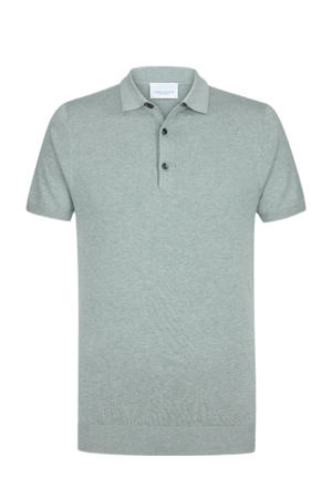 regular polo gebreid groen