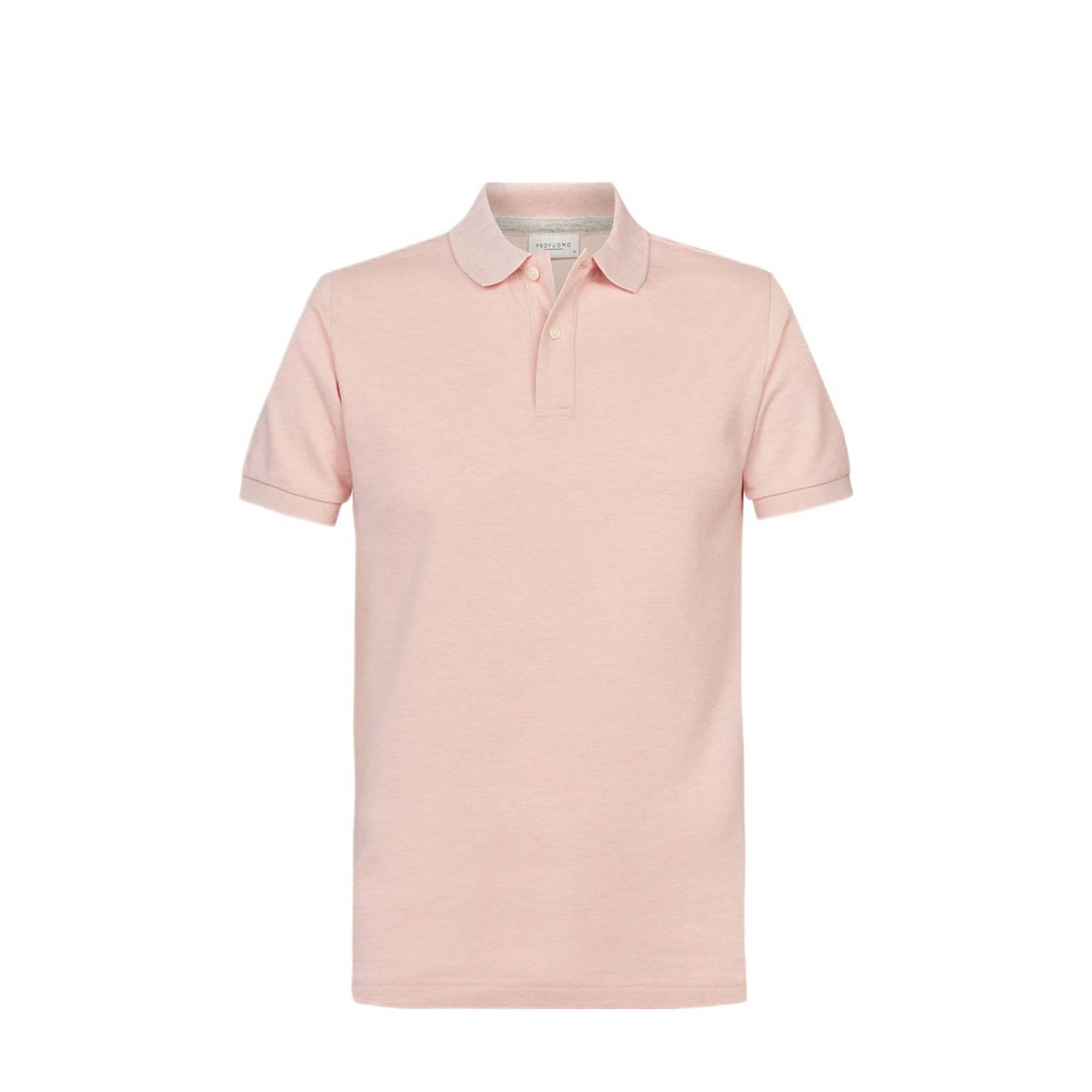 PROFUOMO Heren Polo's & T-shirts Polo Short Sleeve Roze
