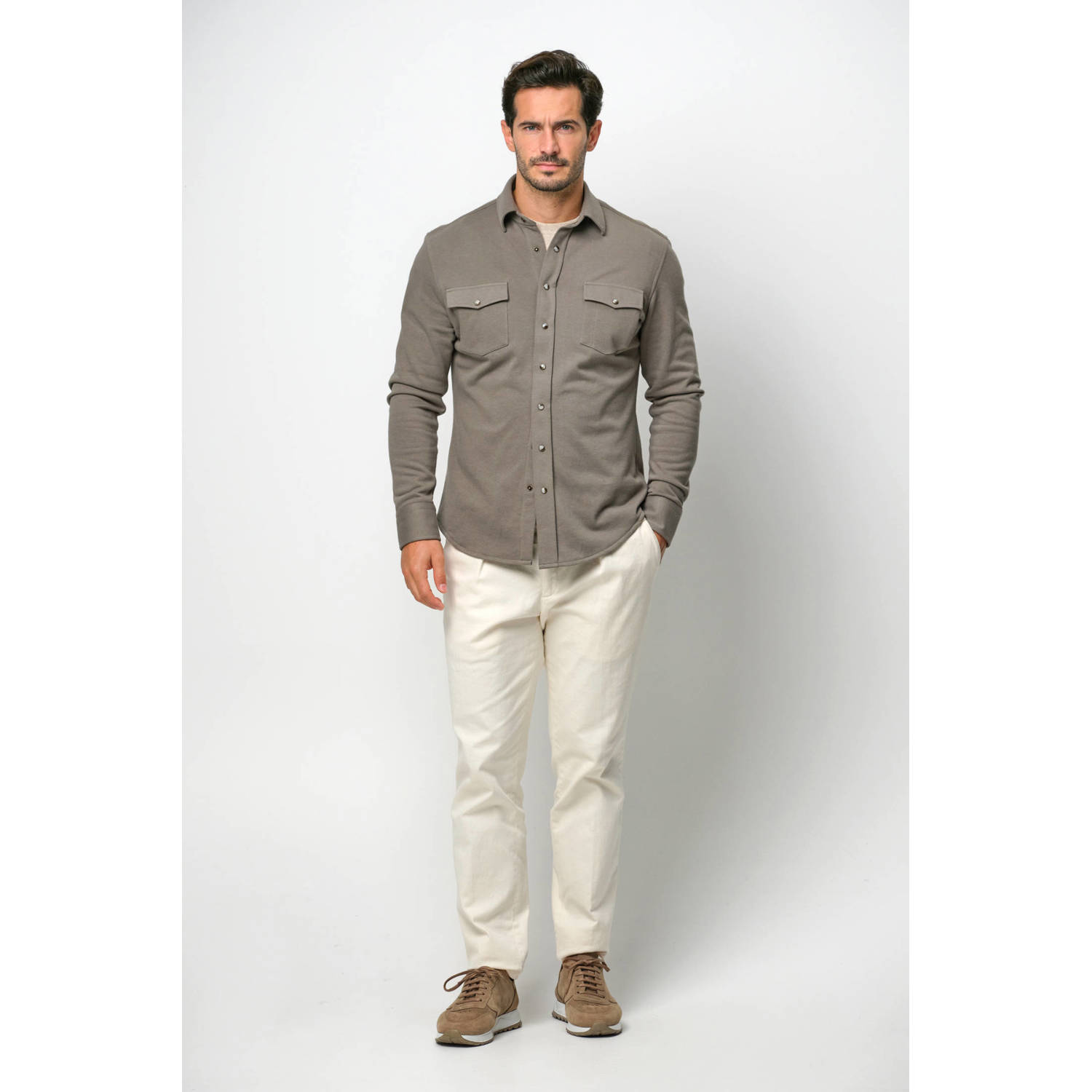 Profuomo overshirt groen