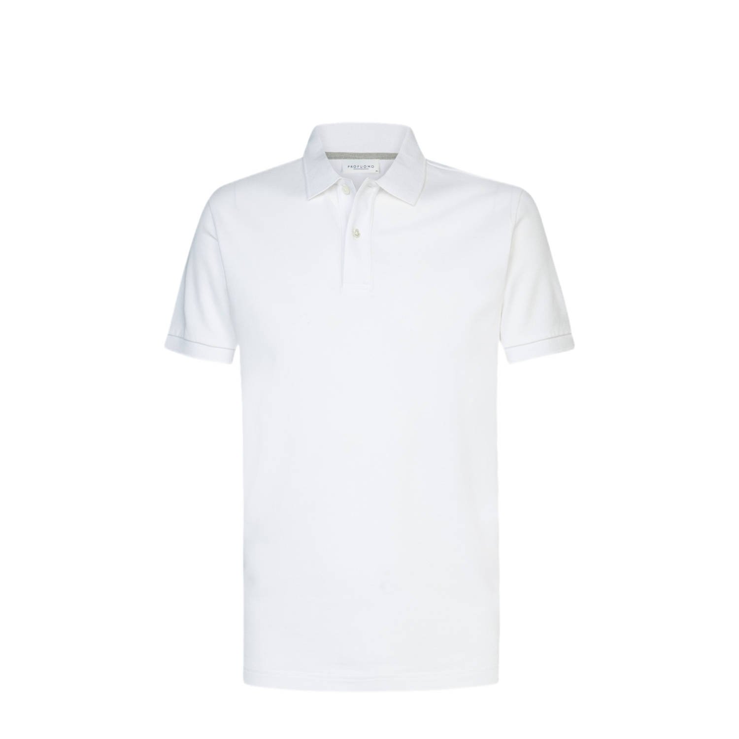 PROFUOMO Heren Polo's & T-shirts Polo Short Sleeve Wit