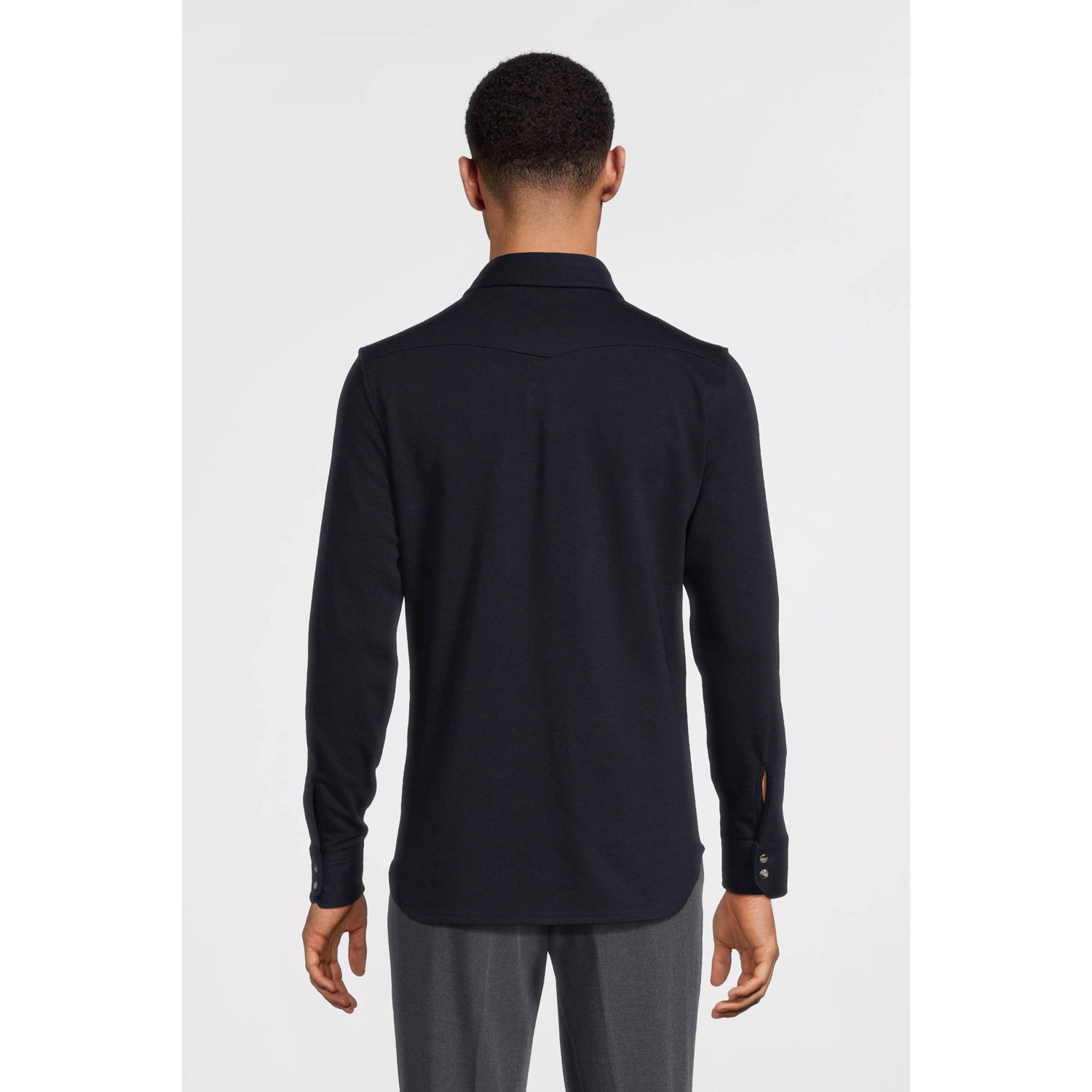 Profuomo overshirt donkerblauw