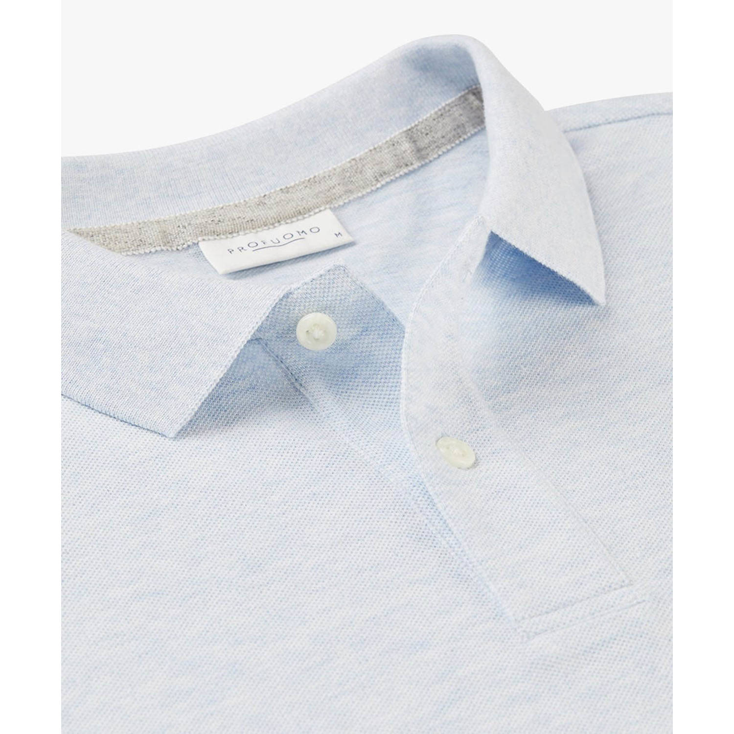 Profuomo regular polo lichtblauw