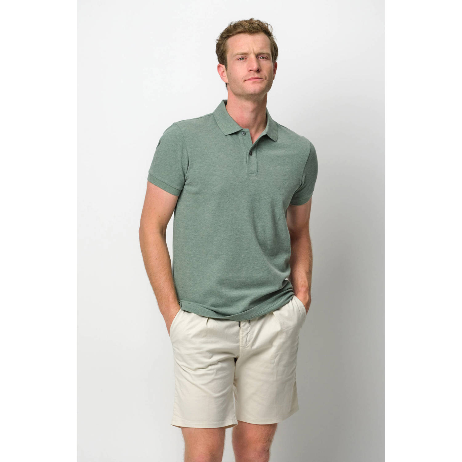 Profuomo regular polo groen