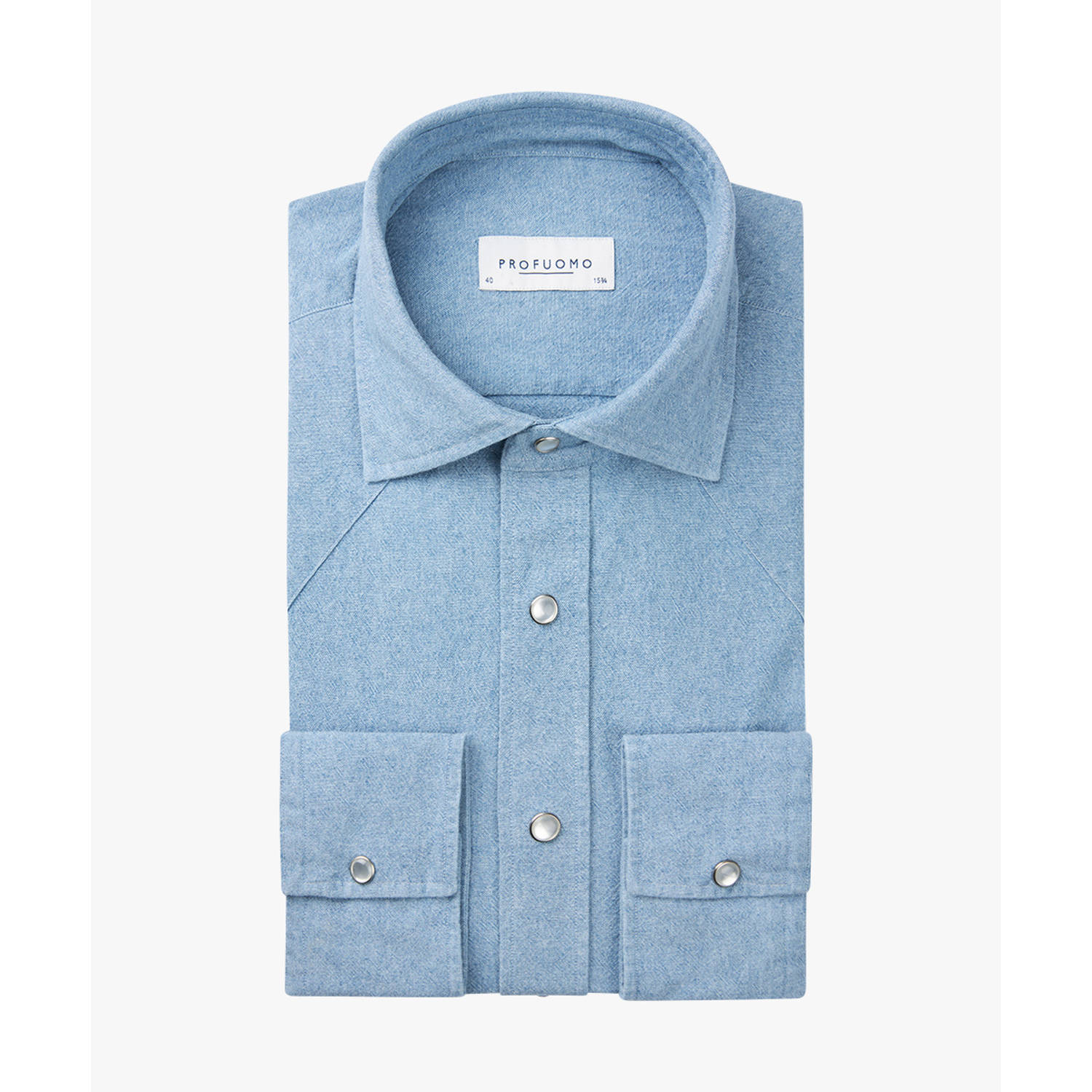 Profuomo denim lichtblauw