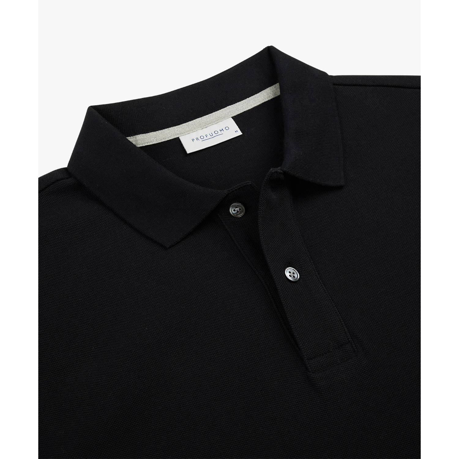 Profuomo regular polo zwart
