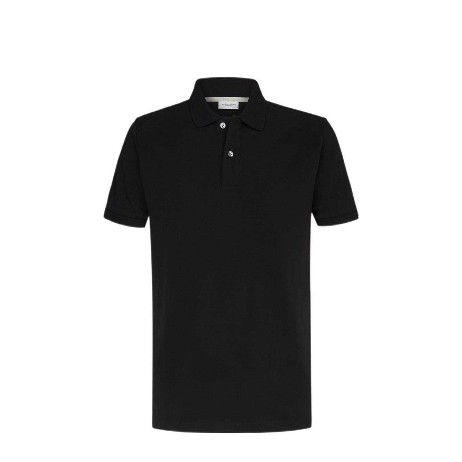 Profuomo Piqué Poloshirt Zwart