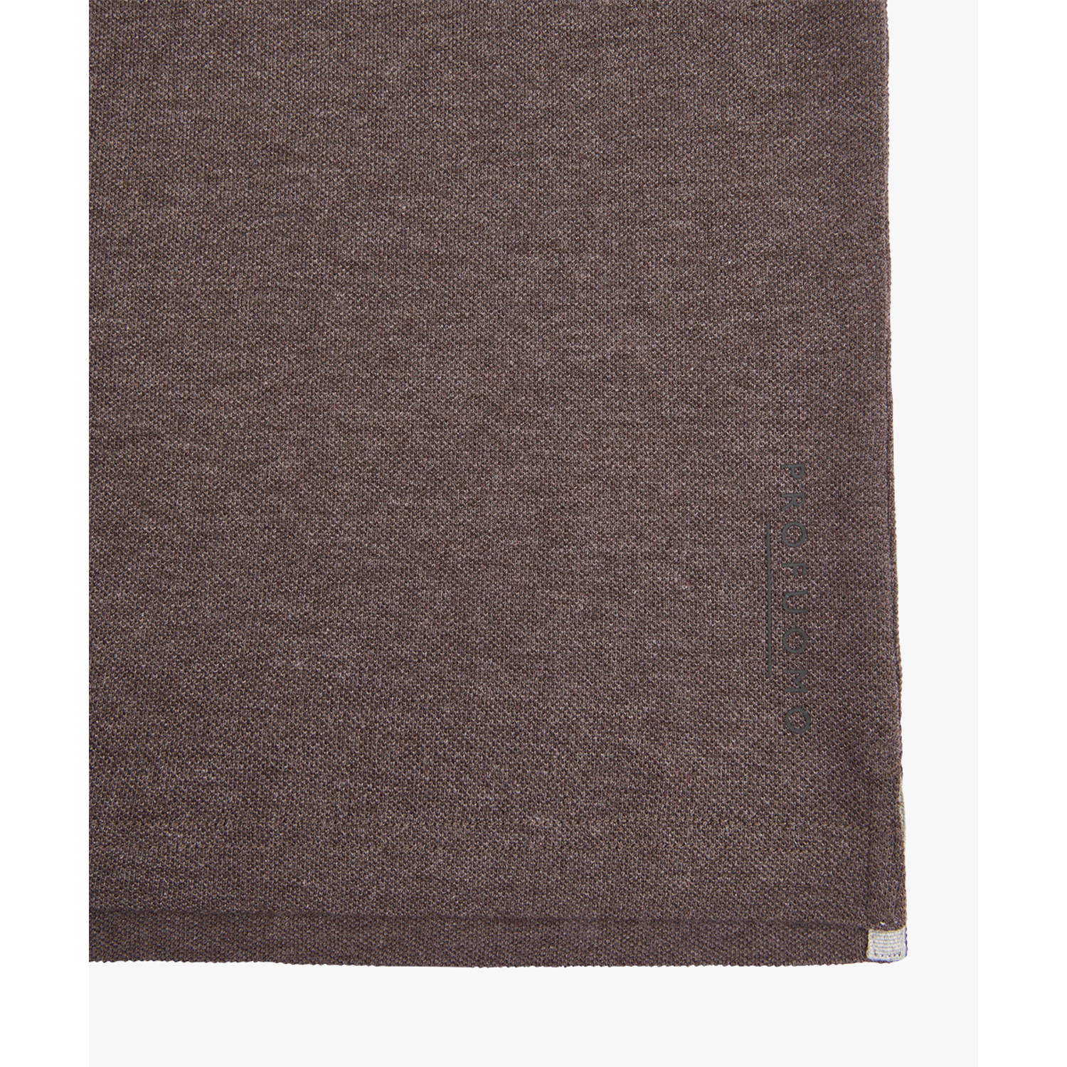 Profuomo regular polo donkerbruin