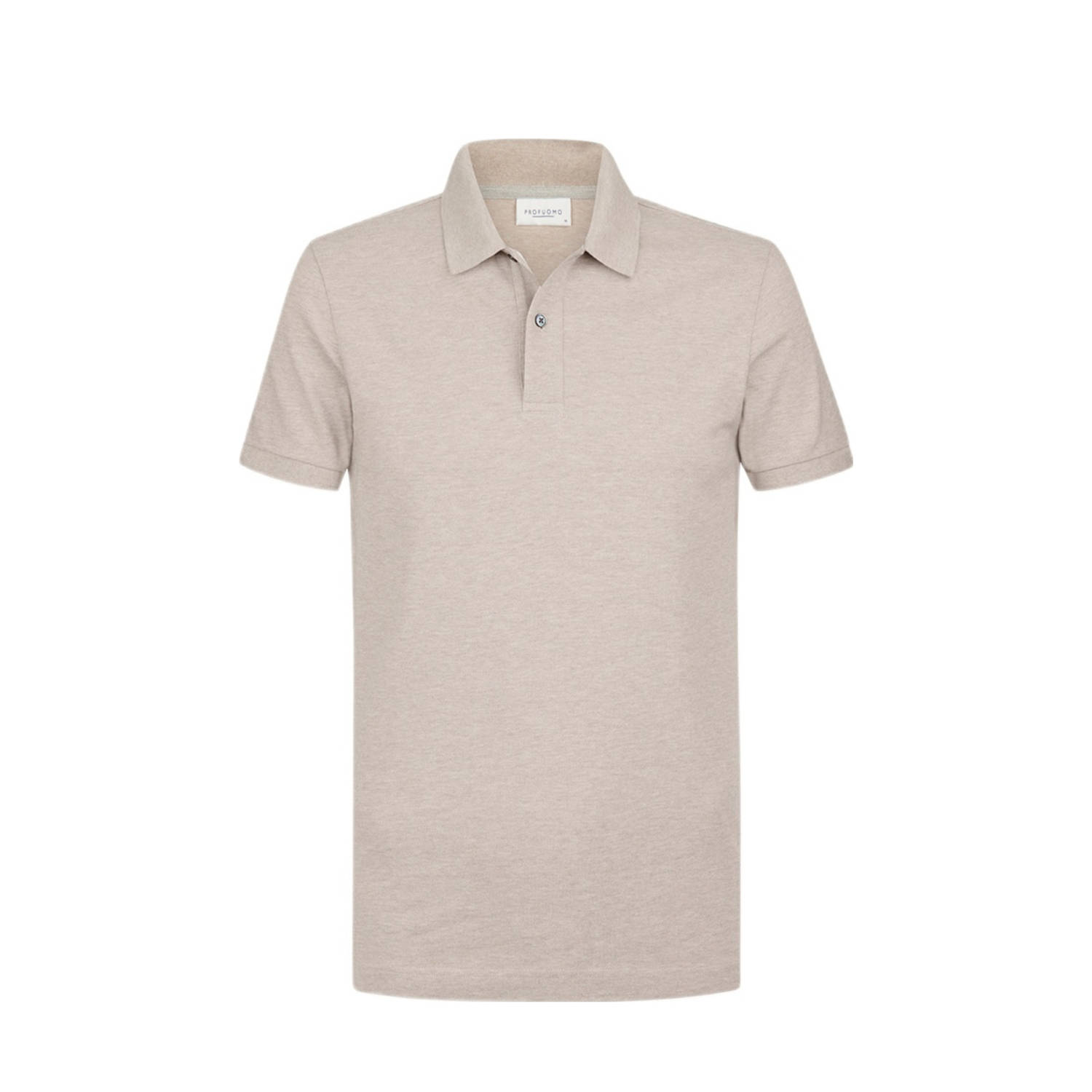 PROFUOMO Heren Polo's & T-shirts Polo Short Sleeve Zand