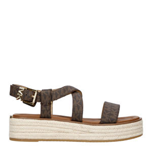 Lynn  leren espadrilles bruin