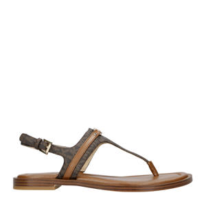 Mandy  leren sandalen bruin