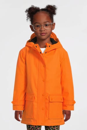 regenjas met voering oranje