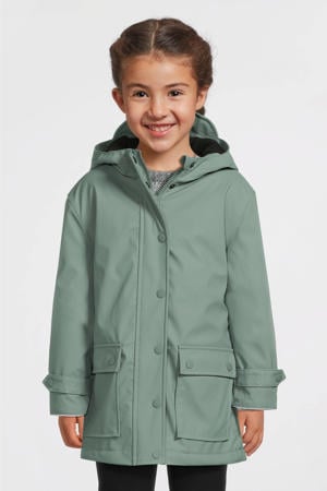 regenjas met voering groen