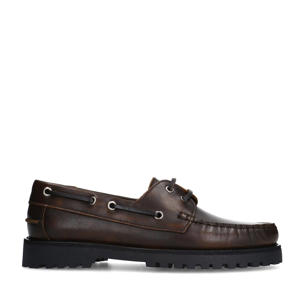leren bootschoenen bruin