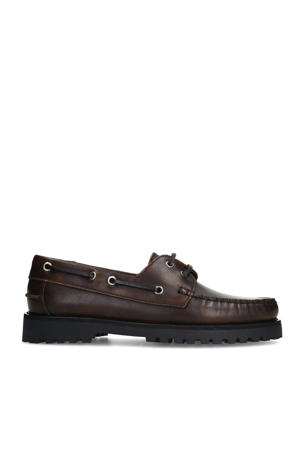 leren bootschoenen bruin
