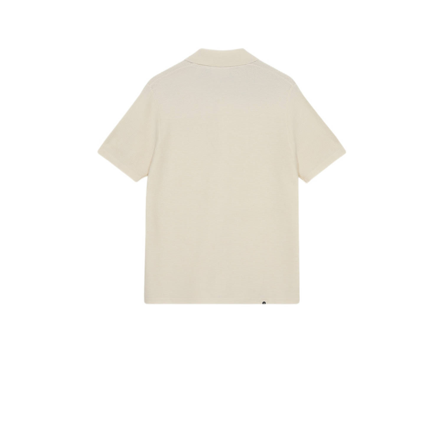 Anerkjendt casual overhemd rib gebreid beige