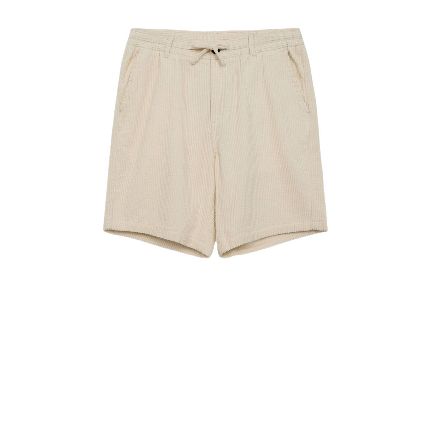 ANERKJENDT Heren Broeken Akjan Corduroy Shorts Gebroken Wit