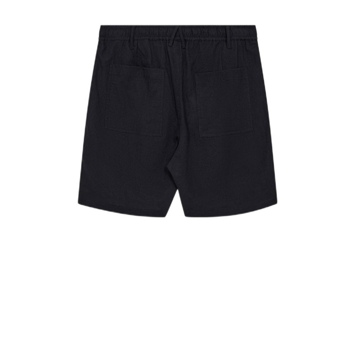 Anerkjendt linnen regular casual short zwart